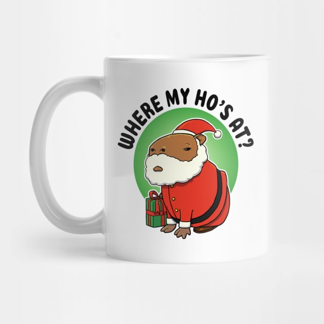 Where my ho's at Capybara Santa by capydays